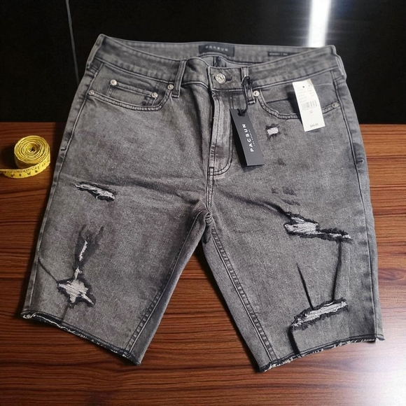 PacSun Other - PacSun Gray Distressed Men's Shorts